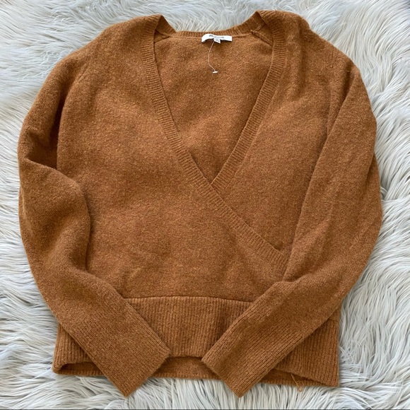 Madewell Sweaters - MADEWELL Wrap-Front Pullover Sweater Coziest Yarn
